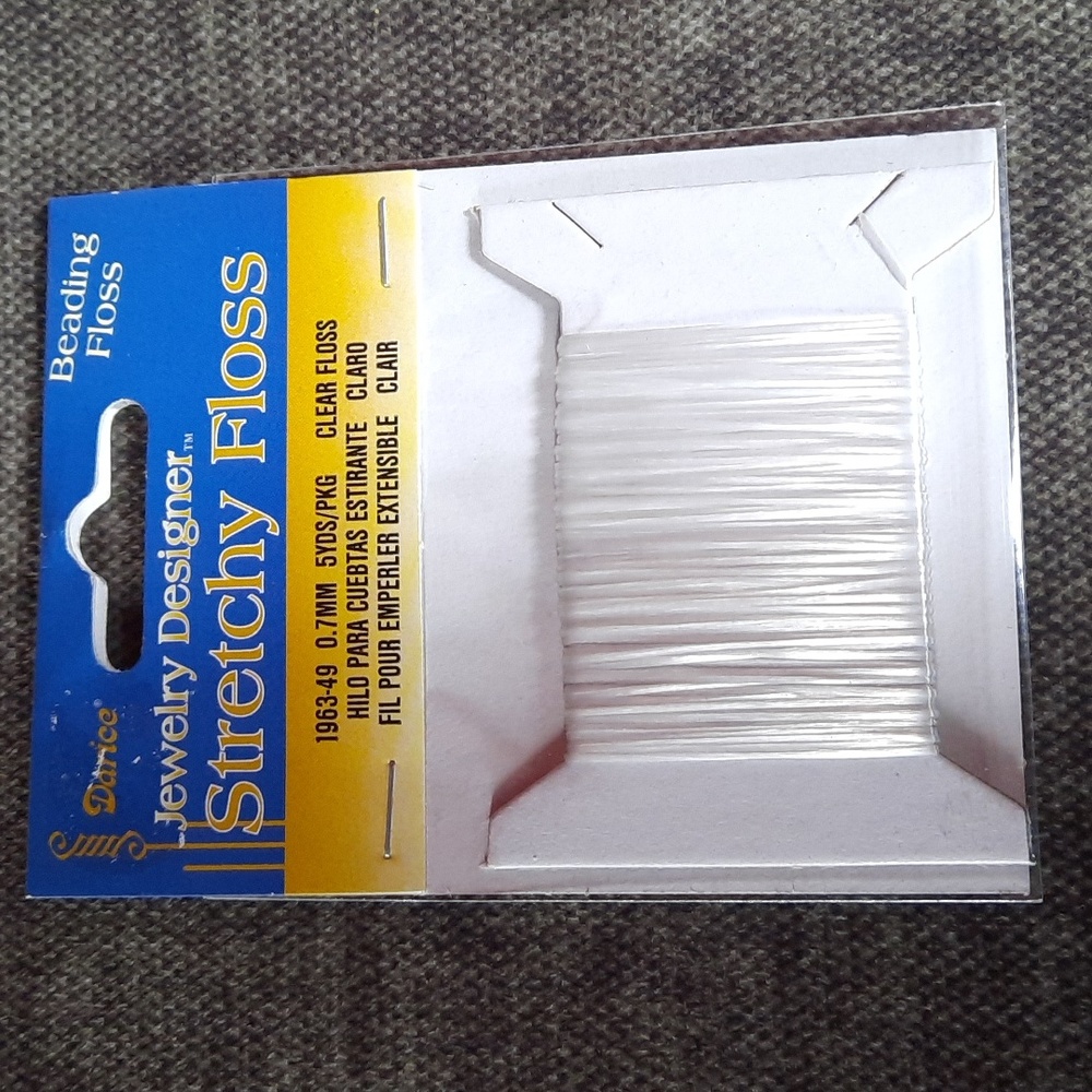 Jewelry Designer Stretchy Floss 0.7mm 5yds/package Clear Beading Crafting NWT